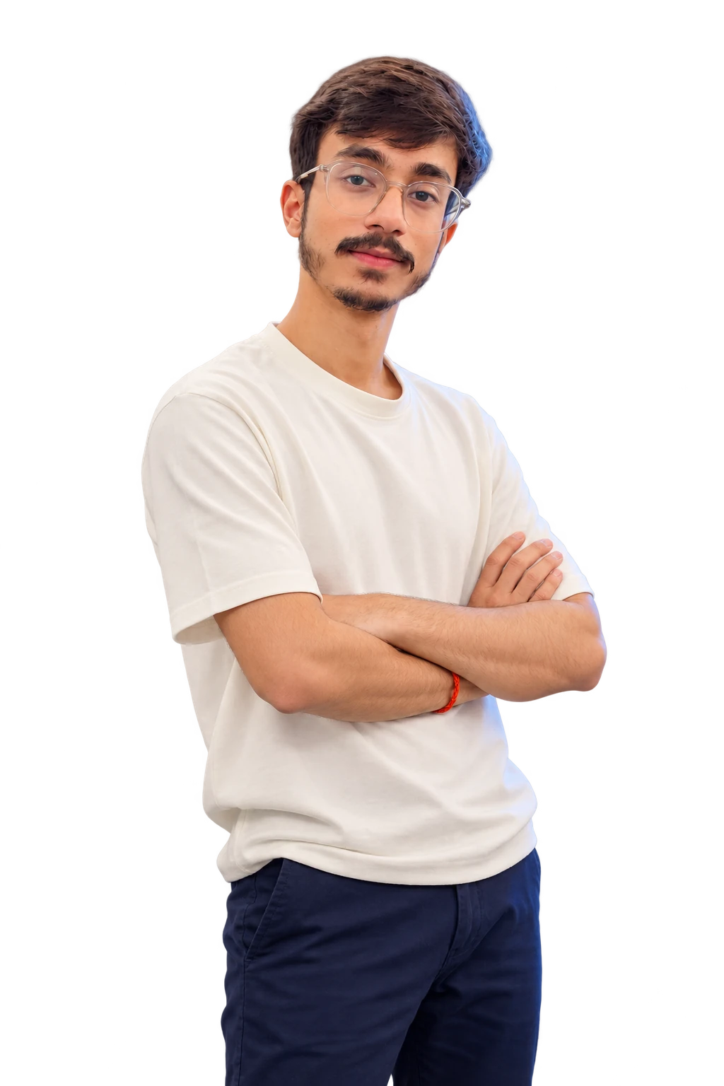 Aviral Singh, founder of PureFlow Studios, standing with arms crossed